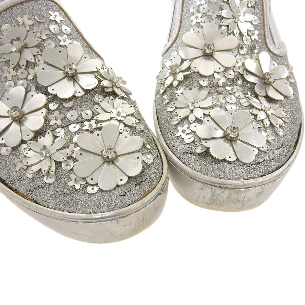 Dior Slip-On Sneakers Silver 39