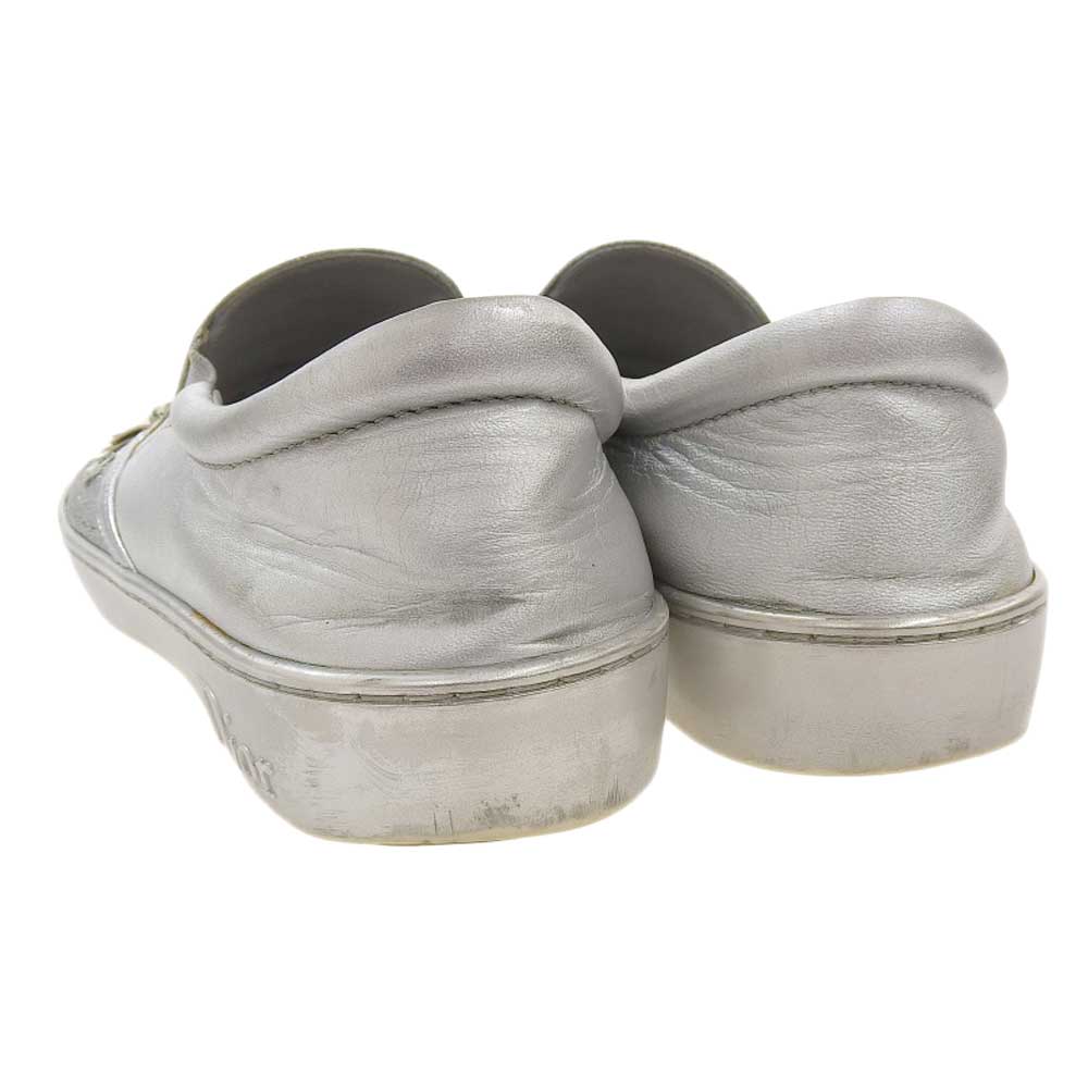 Dior Slip-On Sneakers Silver 39
