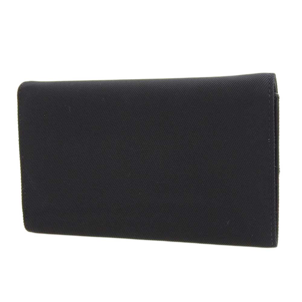 Fendi Logo Tri-Fold Wallet Black