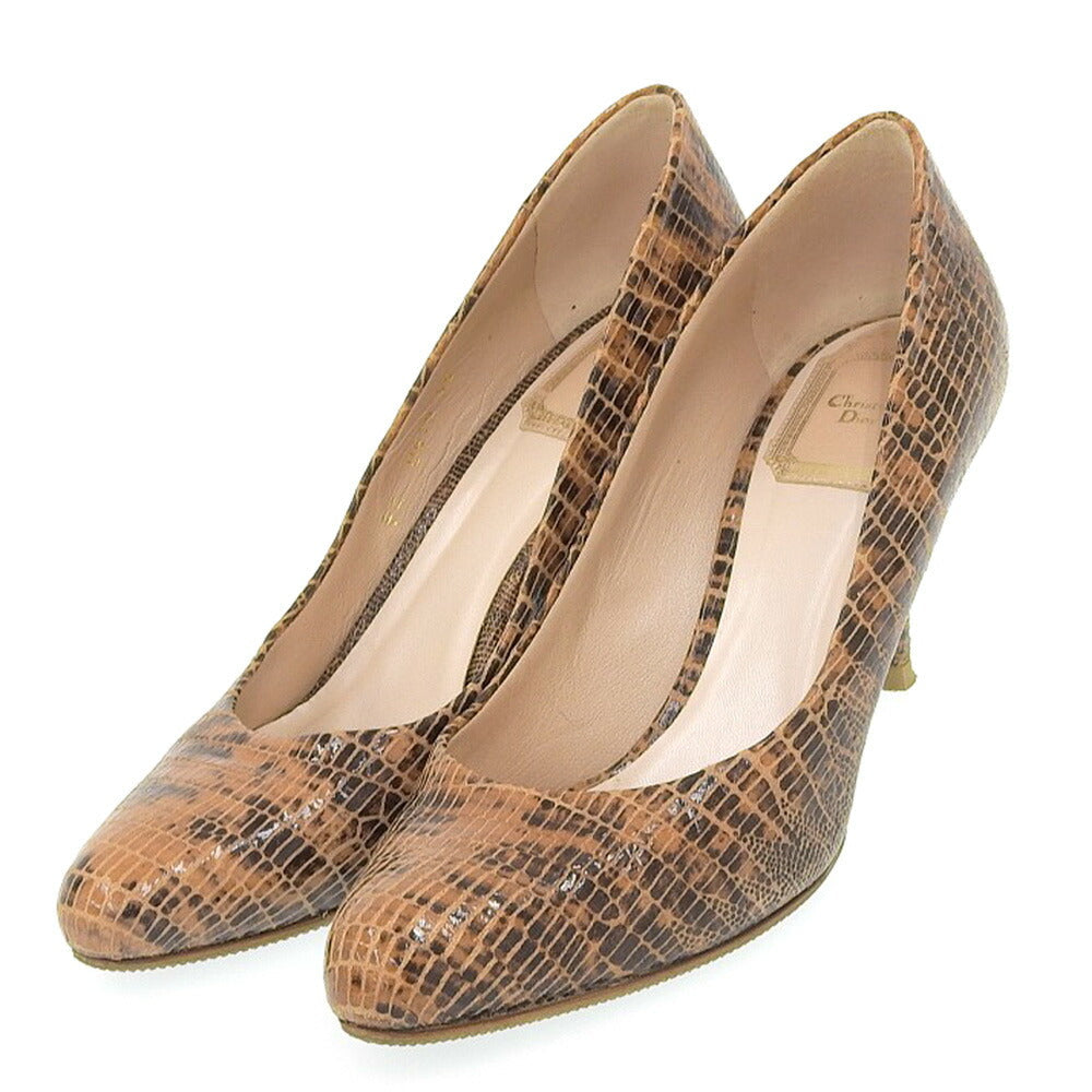 Christian Dior Patent Leather Pumps Brown