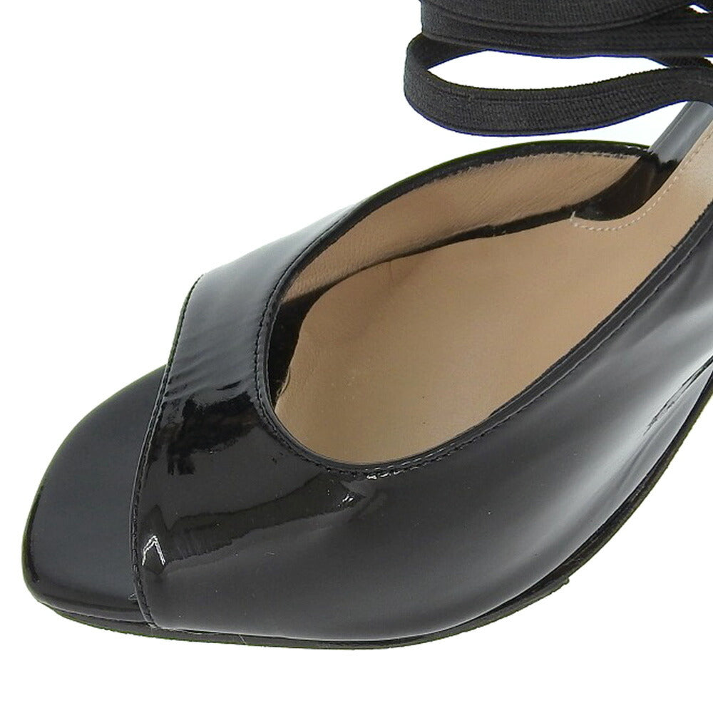 Fendi Black Patent Open Toe Pumps Size 36