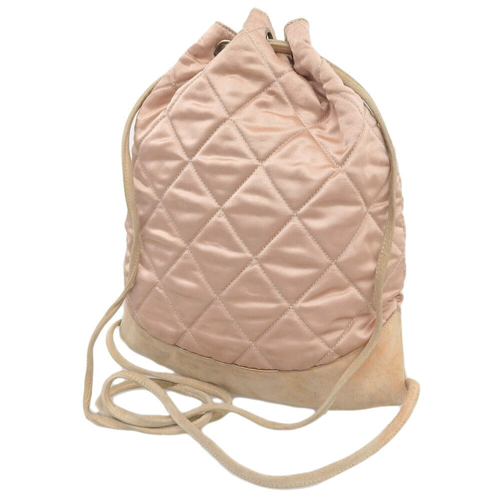Chanel Satin Logo Backpack