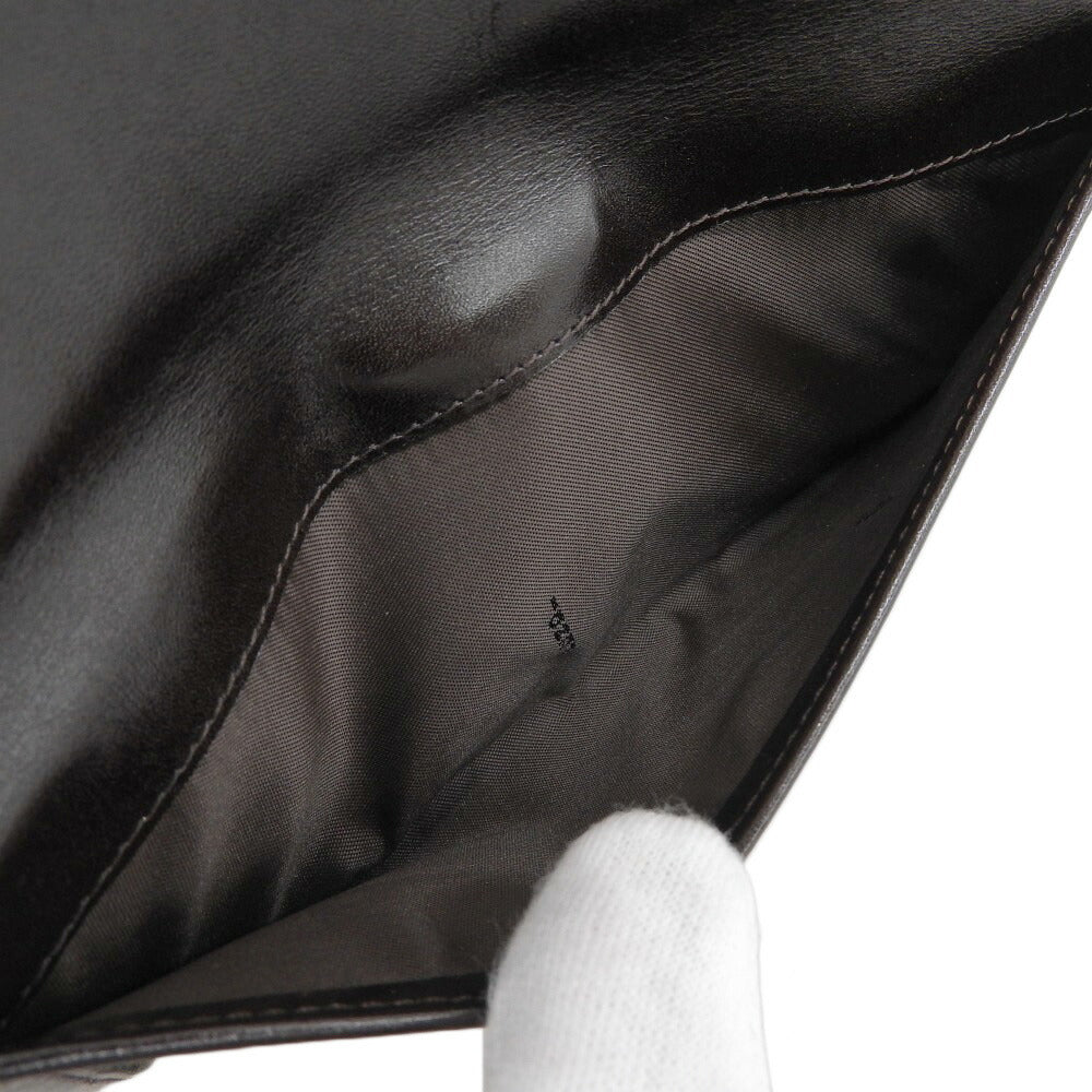 Fendi Canvas Leather Long Wallet Brown