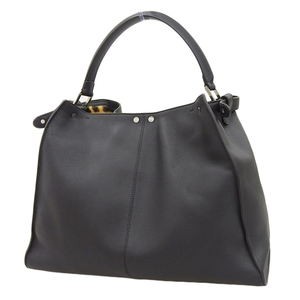 Fendi Peekaboo X-Lite Leather Handbag