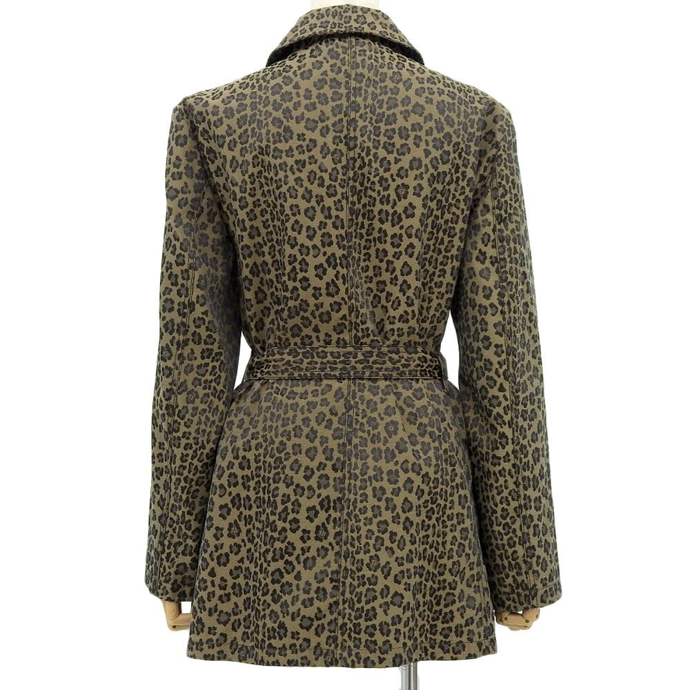 Fendi Leopard Print Jacket Brown 44