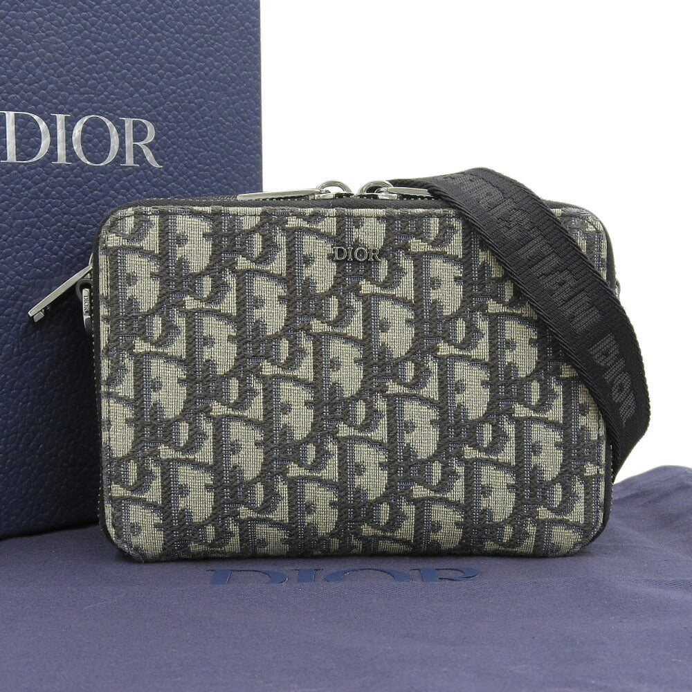 Christian Dior Oblique Strap Zip Pouch Crossbody