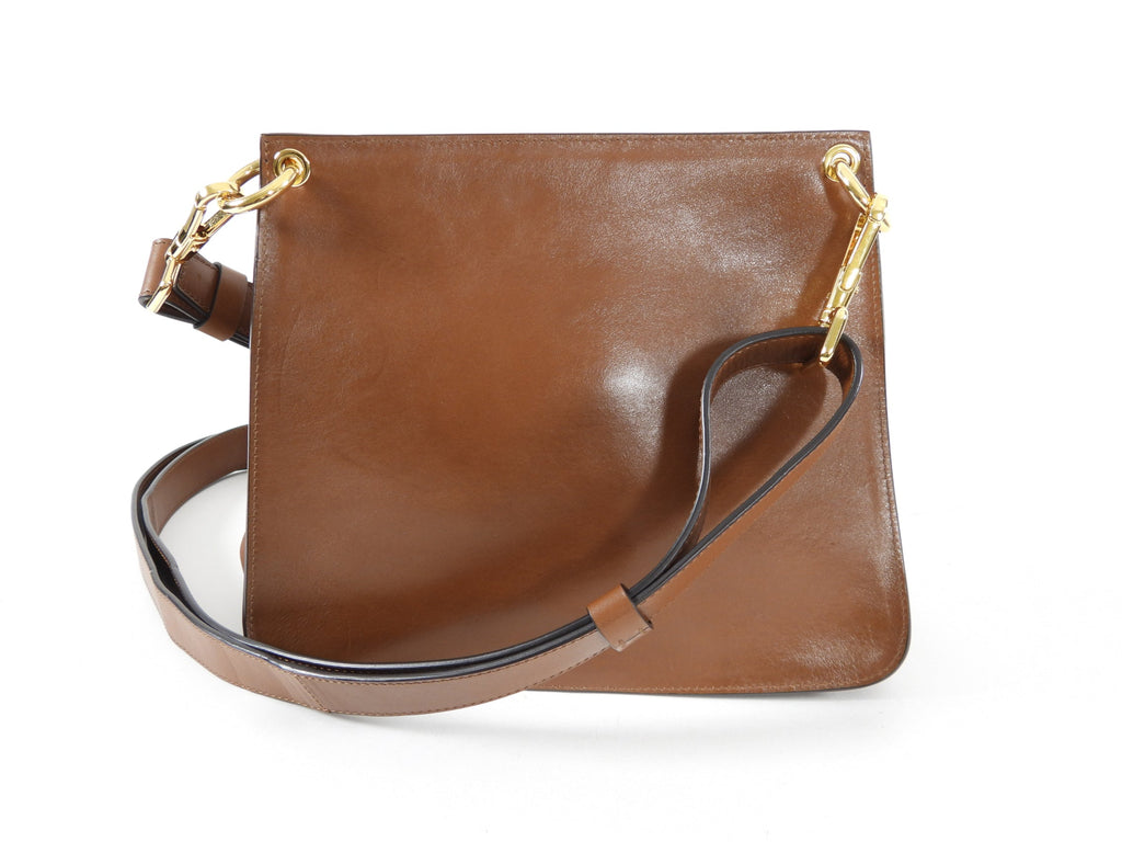 Tom Ford Cognac Smooth Leather Crossbody Bag