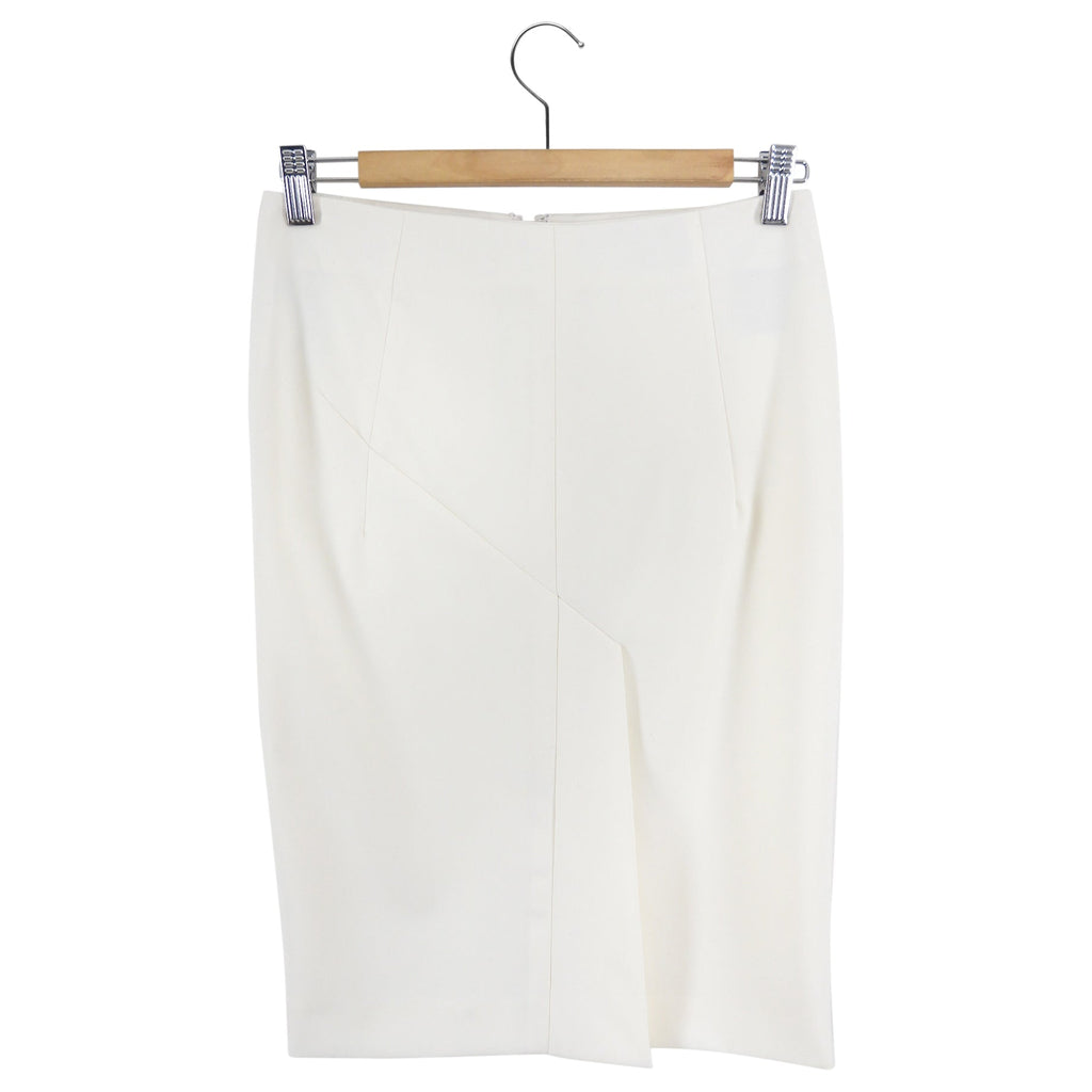 Tom Ford Ivory Silk Short Pencil Skirt - IT40