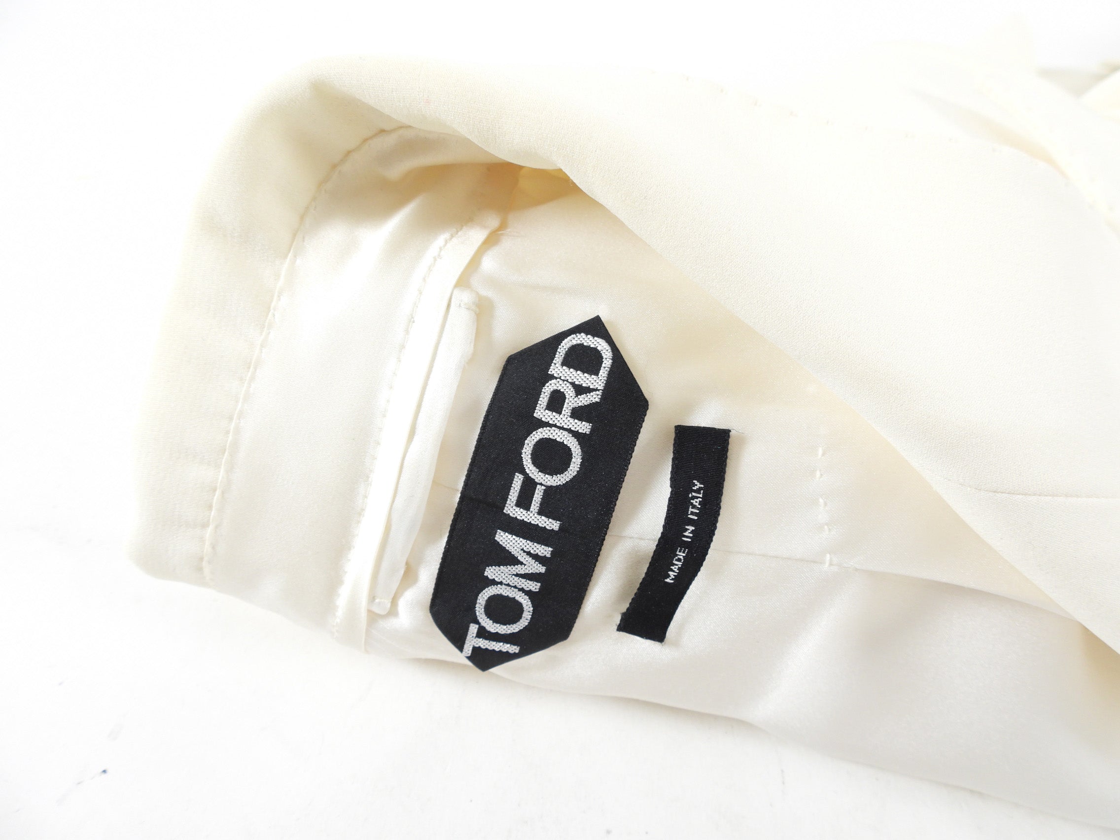 Tom Ford Ivory Silk Pants Suit - IT40 / USA 4