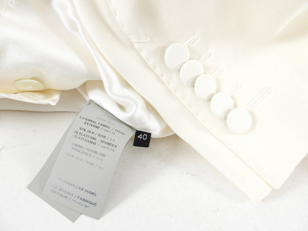 Tom Ford Ivory Silk Pants Suit - IT40 / USA 4
