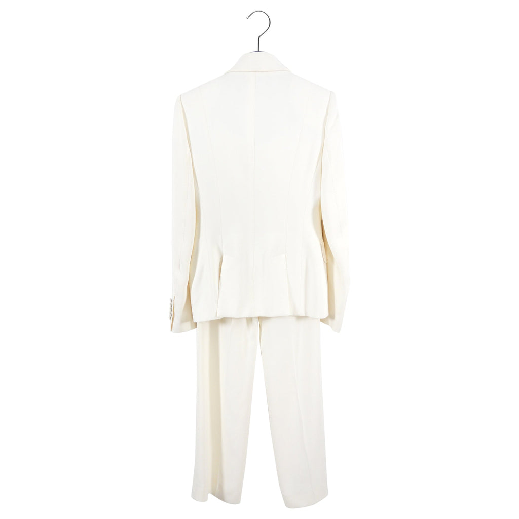 Tom Ford Ivory Silk Pants Suit - IT40 / USA 4