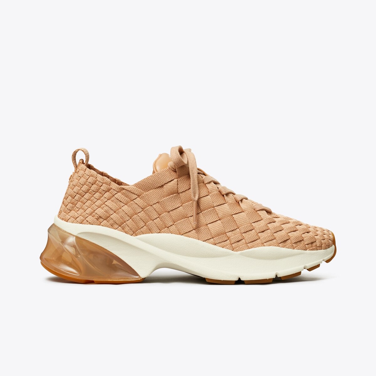 TORY BURCH GOOD LUCK WOVEN TRAINER SNEAKER