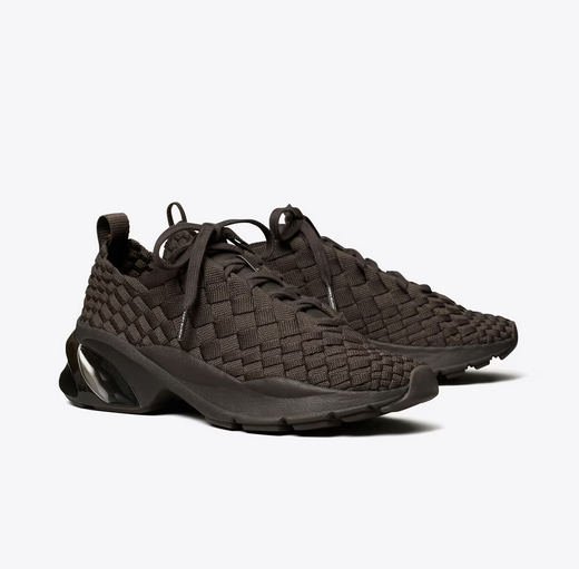 TORY BURCH GOOD LUCK WOVEN TRAINER SNEAKER