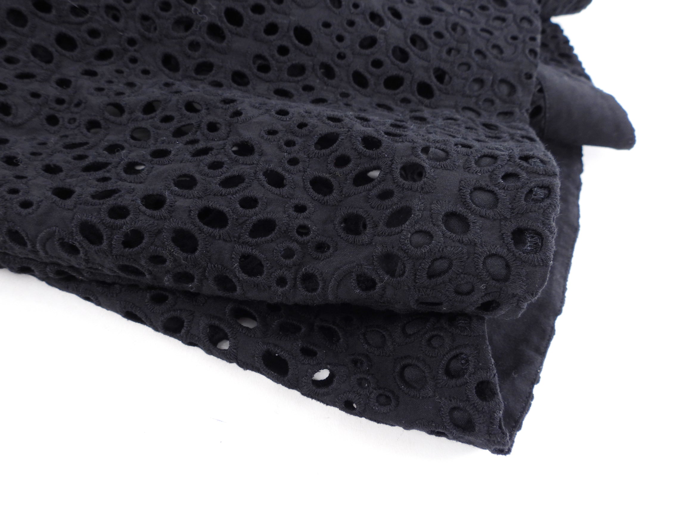 Toteme Black Cotton Broderie Anglaise Long Dress - S (4/6)