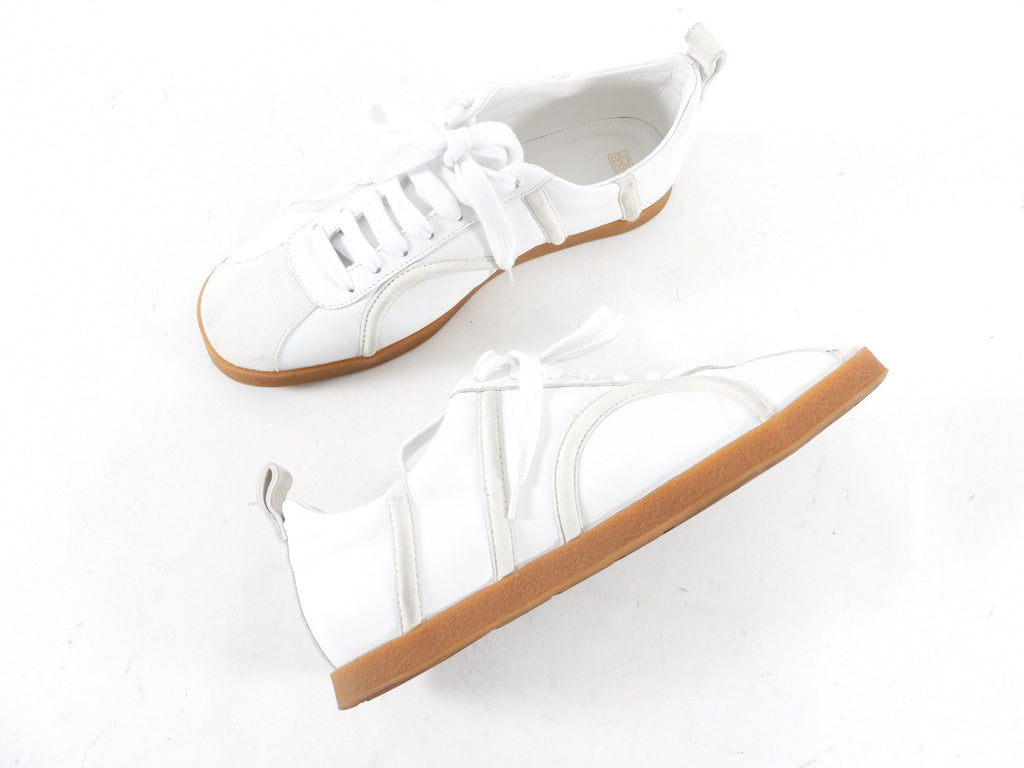 Toteme White Leather Low Top Sneakers - 39