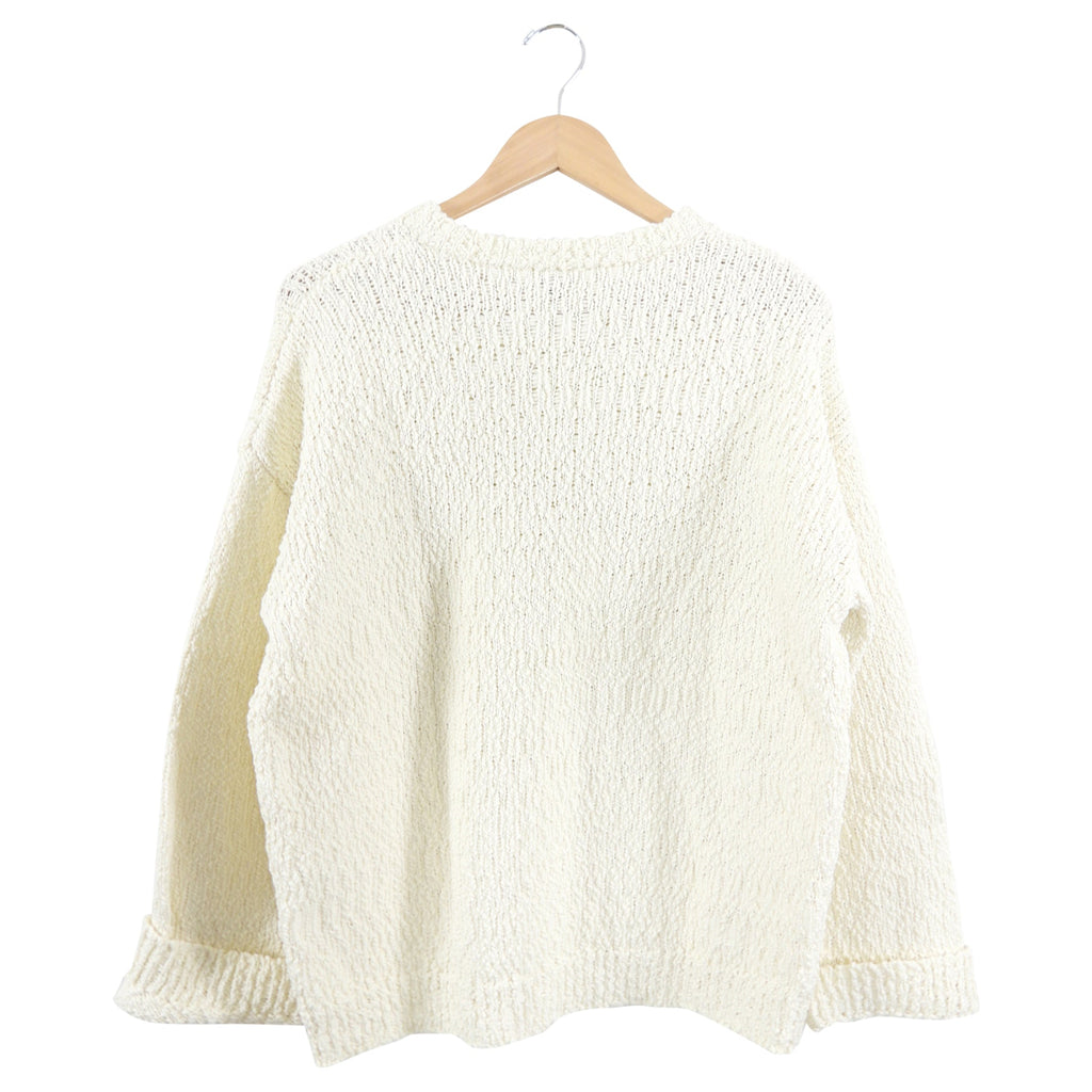 Toteme Ivory Boucle Knit Sweater - S