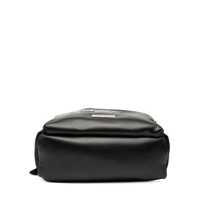 Fendi Face Leather Nylon Backpack