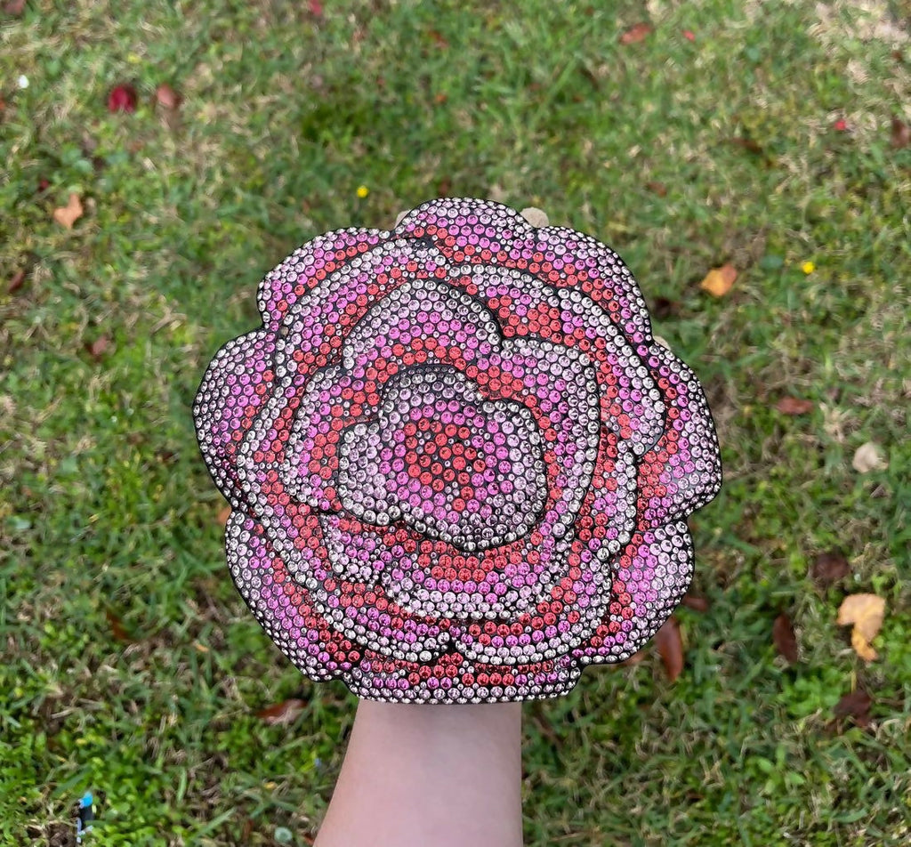 Chanel 2018 Strass Camelia Evening Clutch Minaudière