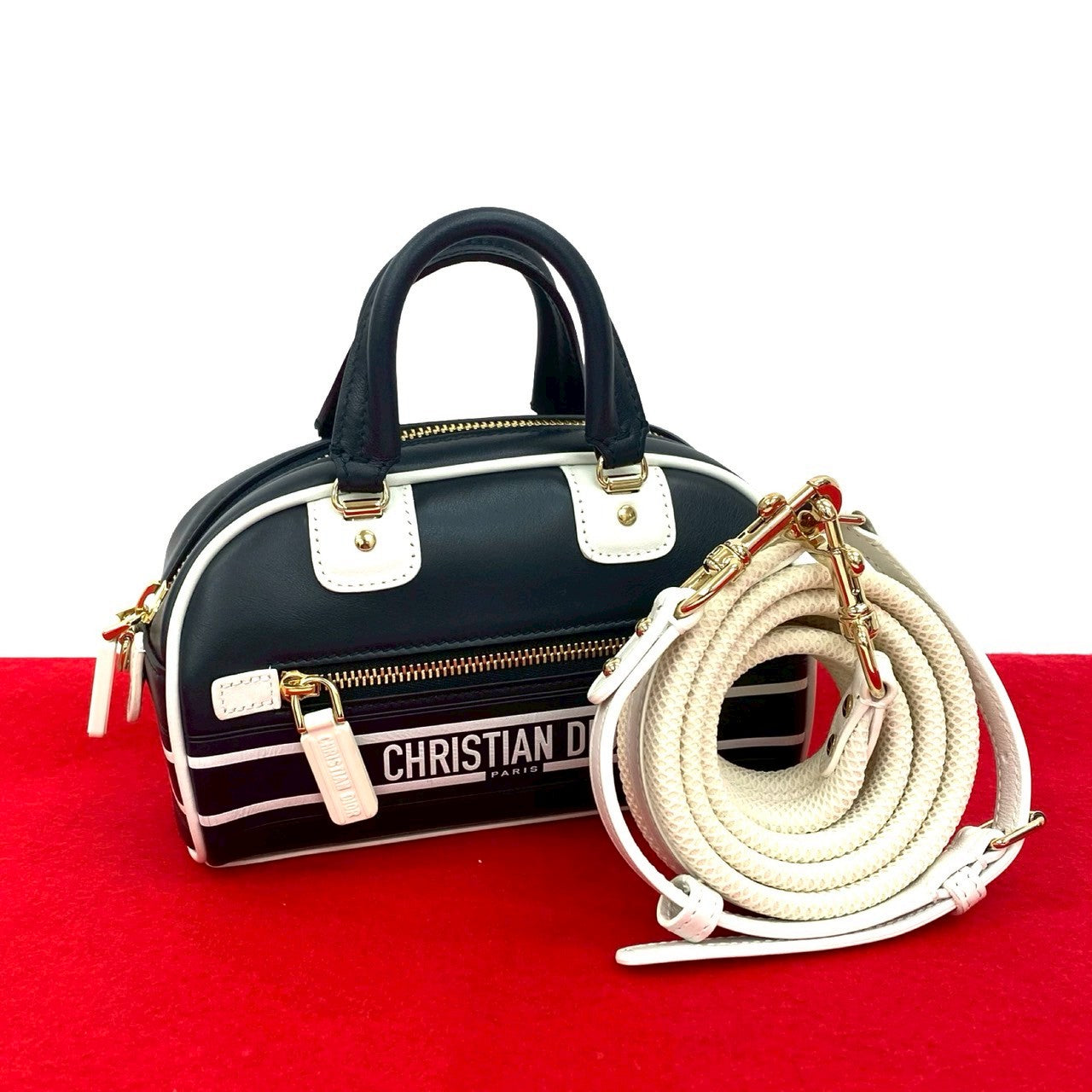 Christian Dior Dior Vibe Leather 2way Handbag