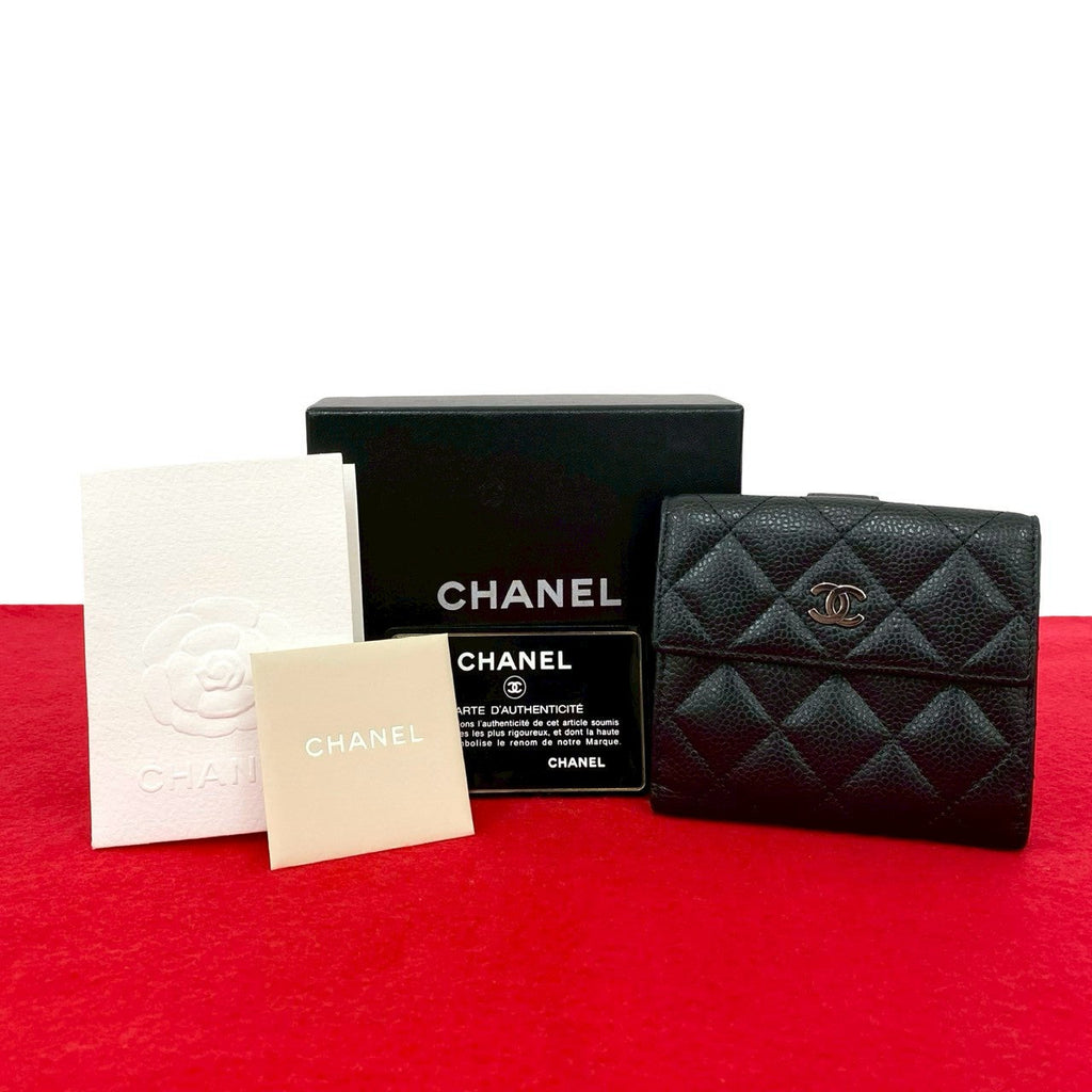 Chanel Matelassé Caviar Leather Wallet