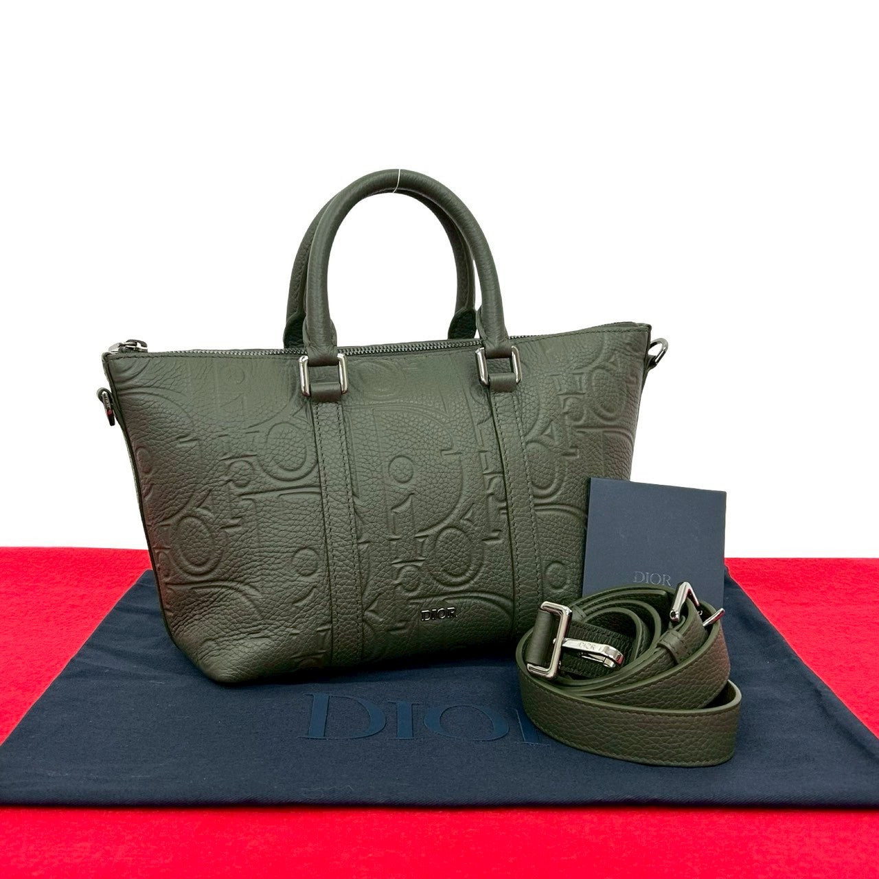 Christian Dior Gravity Weekender PM Leather 2way Bag
