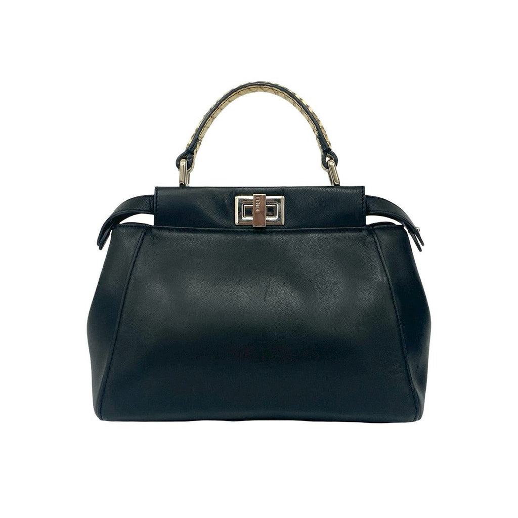 Fendi Peekaboo Python Leather 2way Bag
