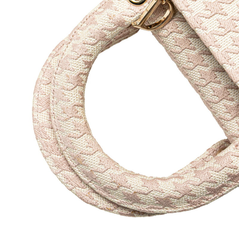 Dior Lady Dior Houndstooth Canvas 2way Bag
