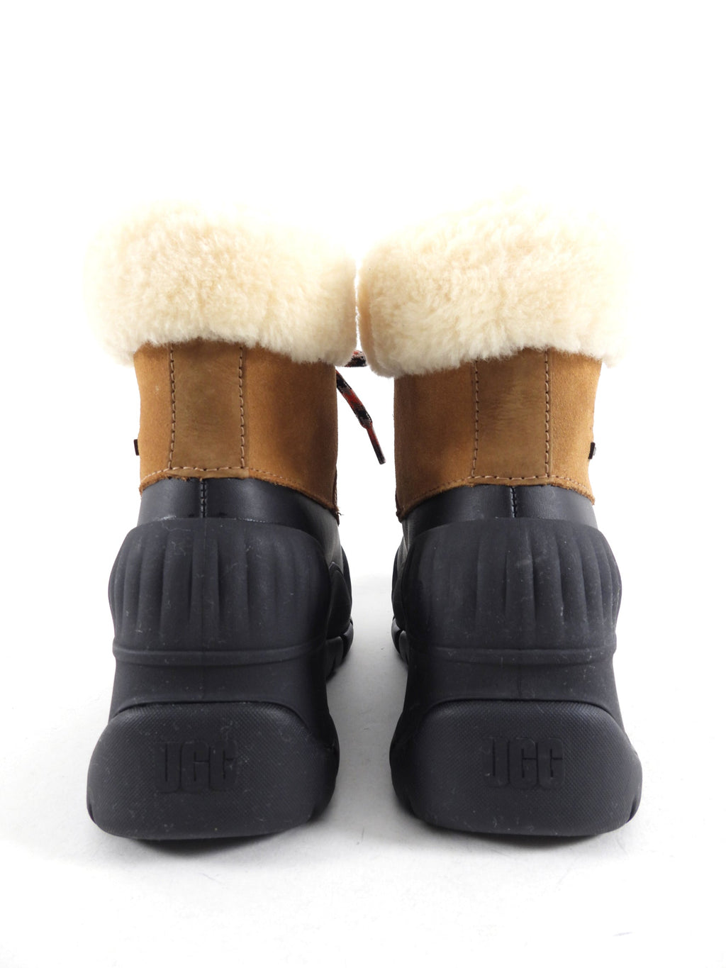 Ugg Tan Leather Shearling Adiroam Hiker Winter Boots - 6.5
