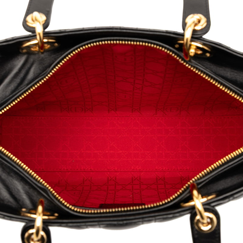 Dior Book Tote Macro Cannage Leather 2way Bag
