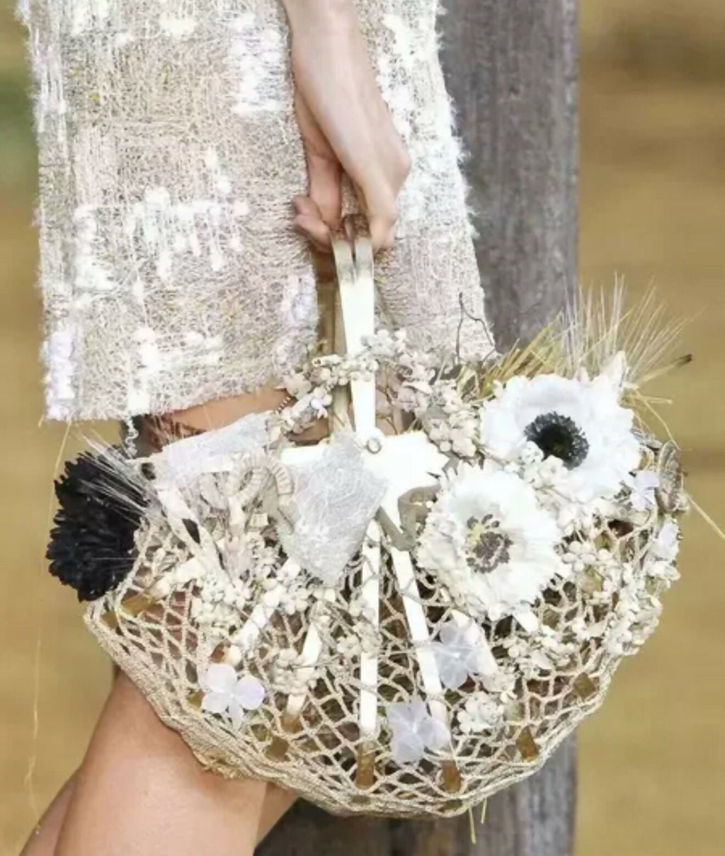 Rare Chanel flower basket from 2018/2019 runway show
