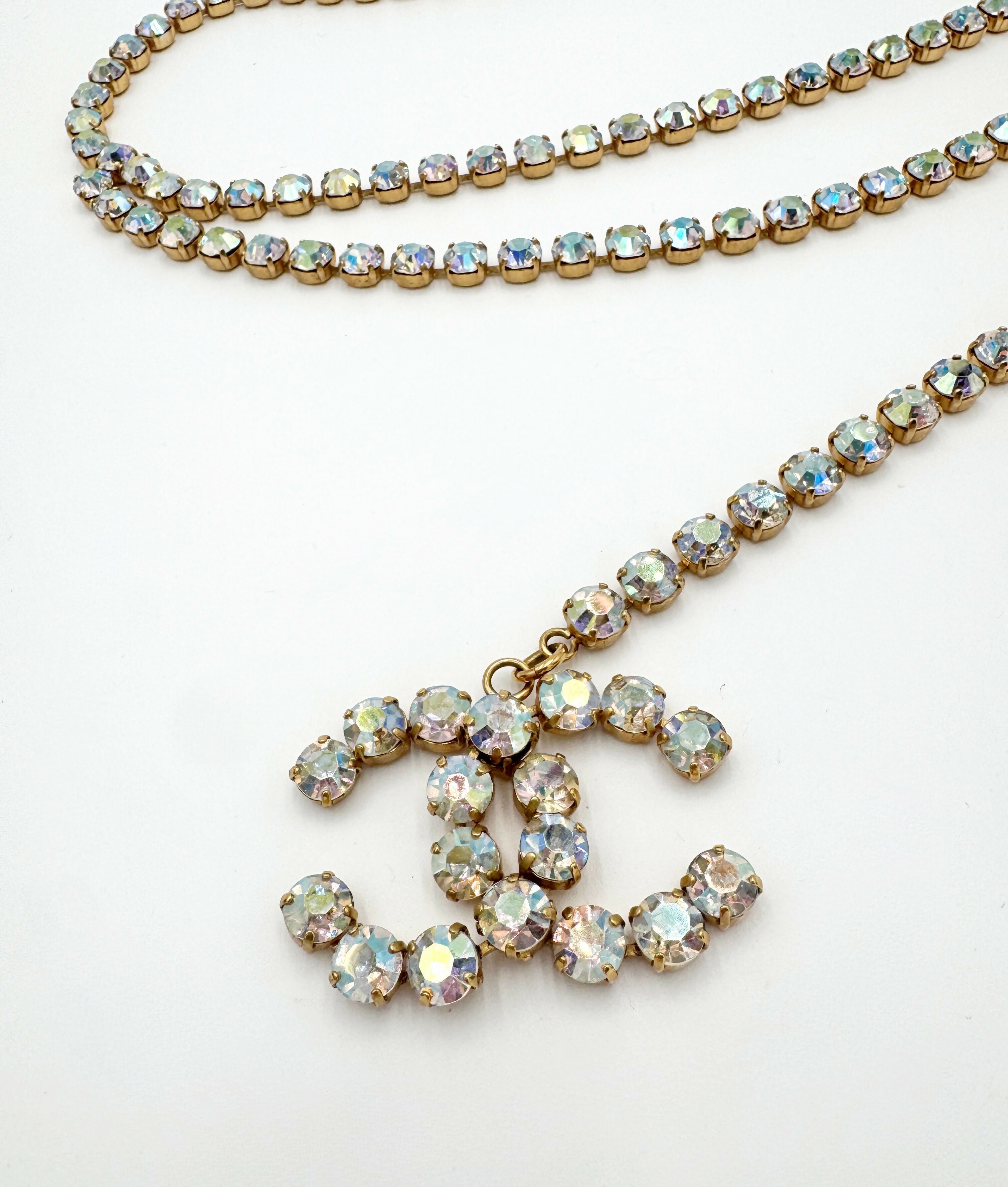 Chanel 1995 Vintage Barbie Clear Dangle Belt