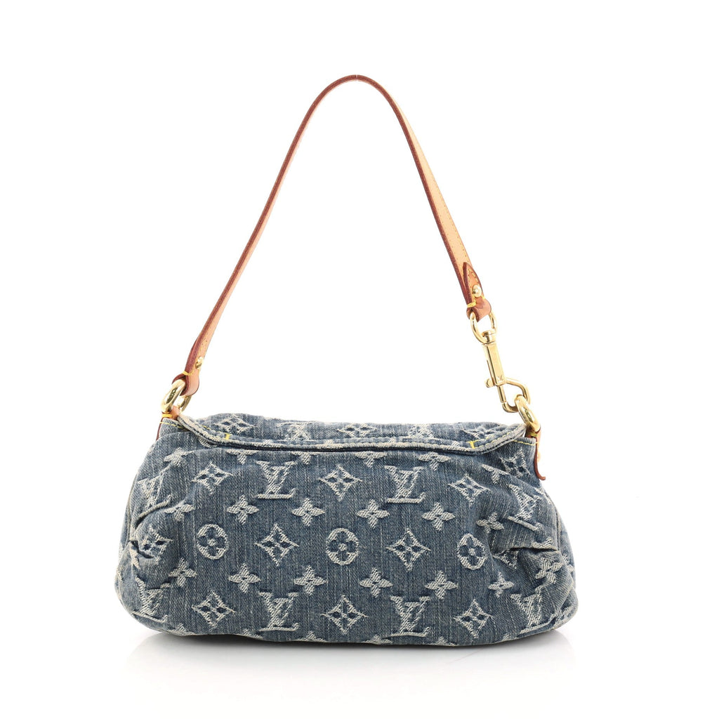 Pleaty Handbag Denim Mini