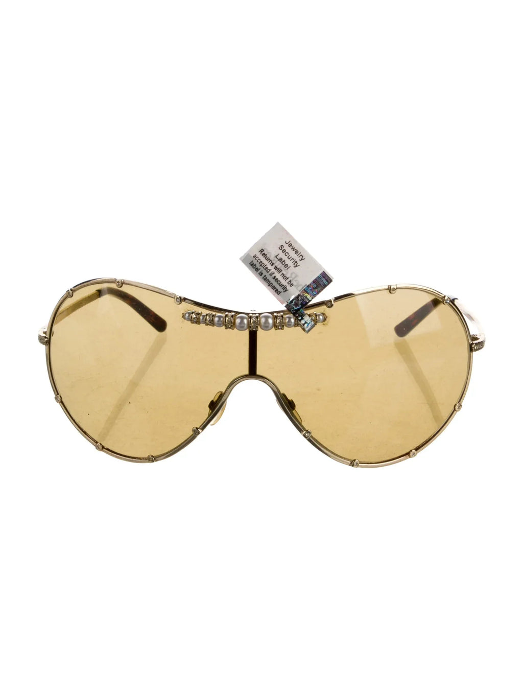 VALENTINO VINTAGE FAUX PEARL SUNGLASSES