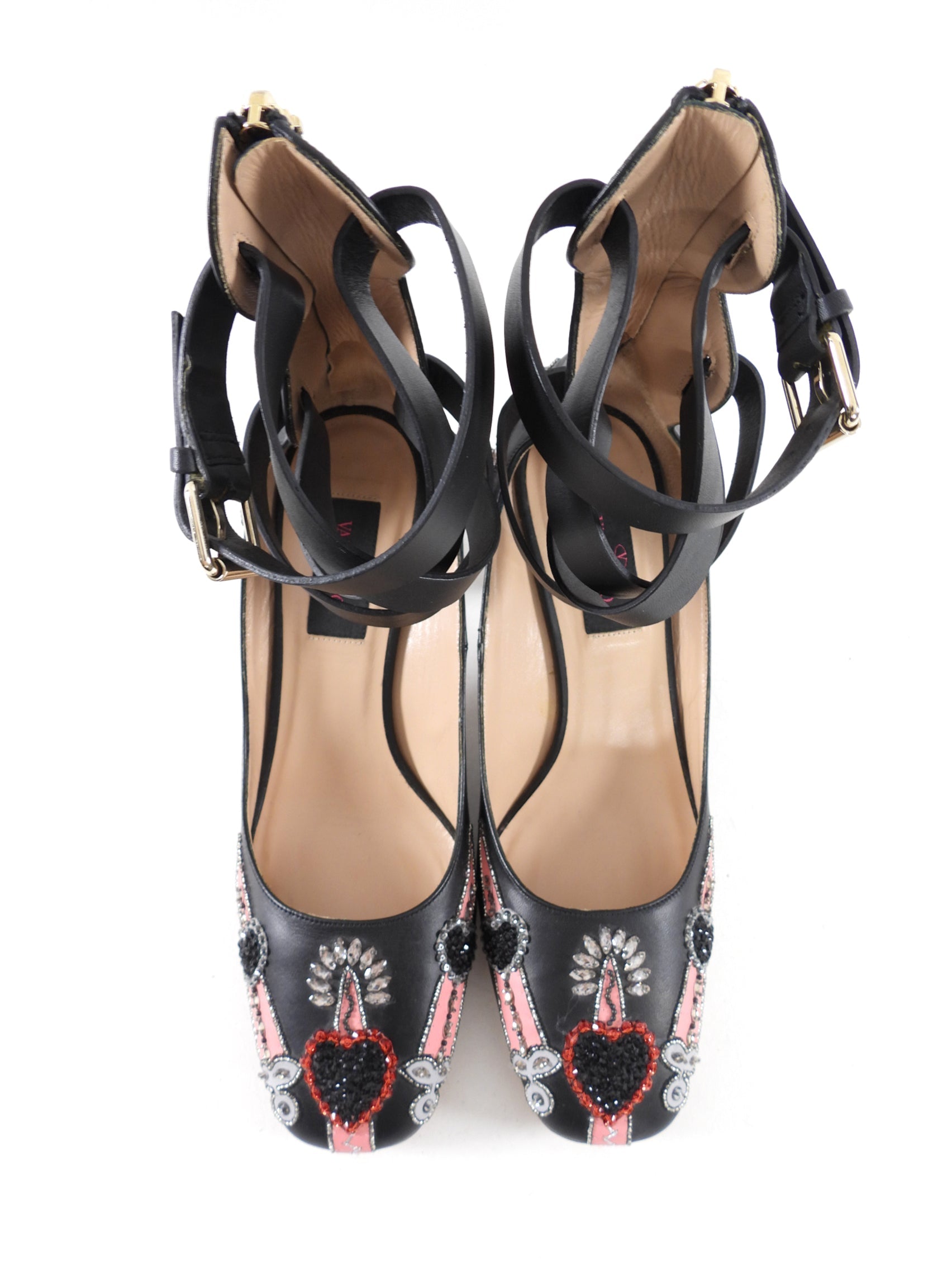 Valentino x Alessandro Michele Heart and Sword Print Pumps - 37
