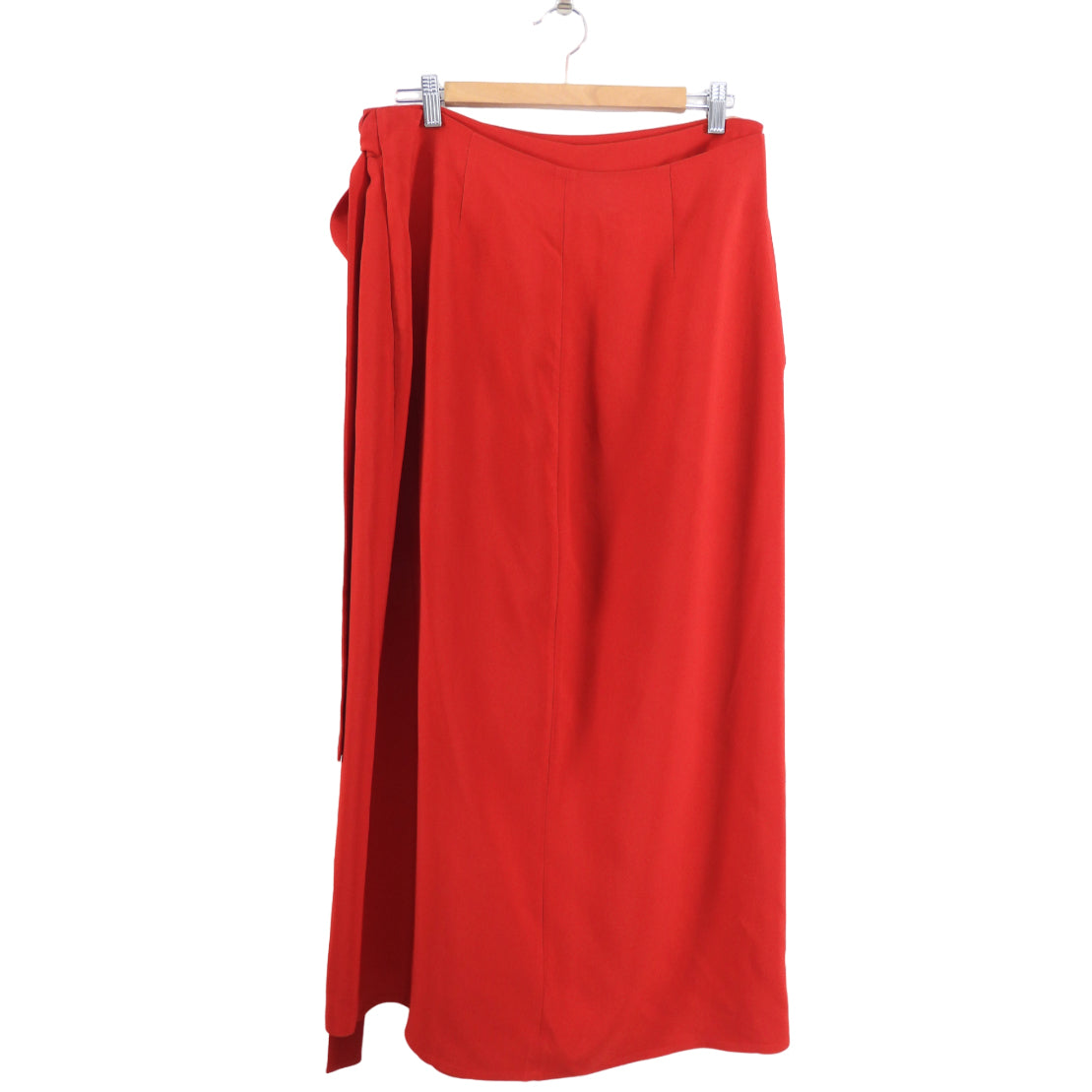 Valentino Long Red Drape Front Trousers / Skirt - L (10/12)