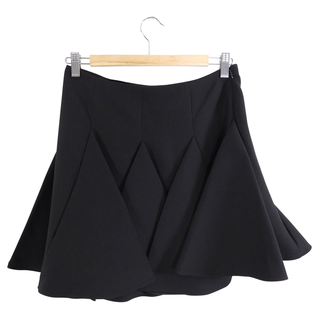 Valentino Black Wool Mini Flare Skirt - IT40 / USA 4