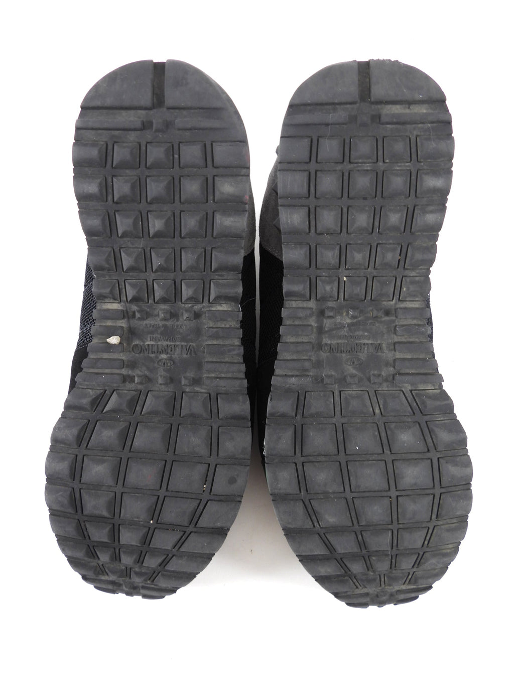 Valentino Black Leather Tricolour Sneakers - 42 / 11.5 / 9