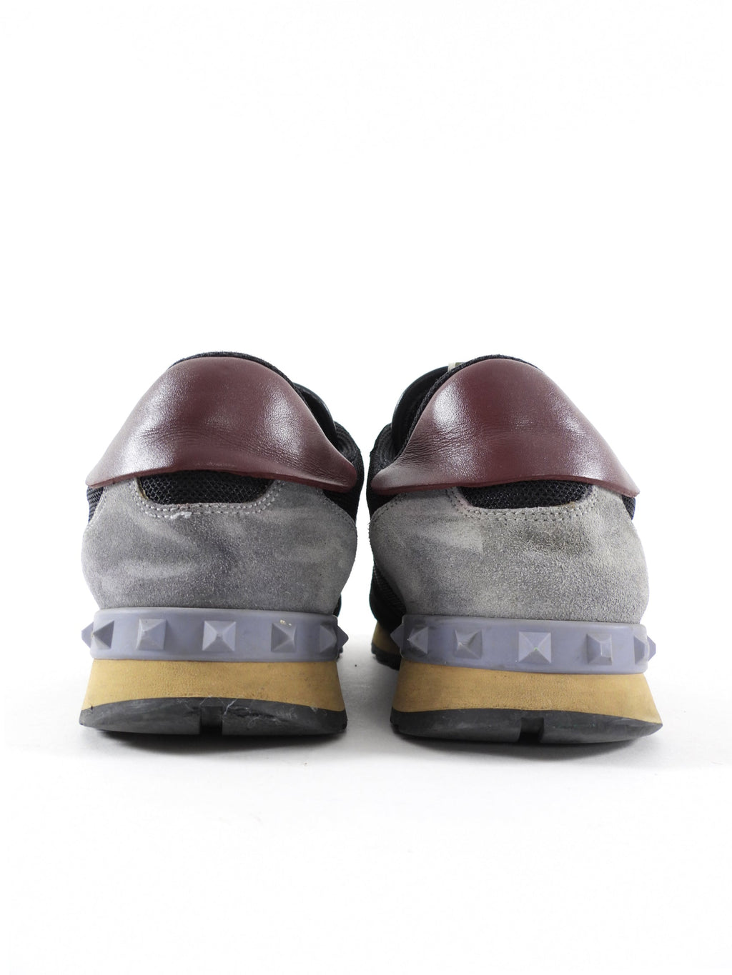 Valentino Black Leather Tricolour Sneakers - 42 / 11.5 / 9
