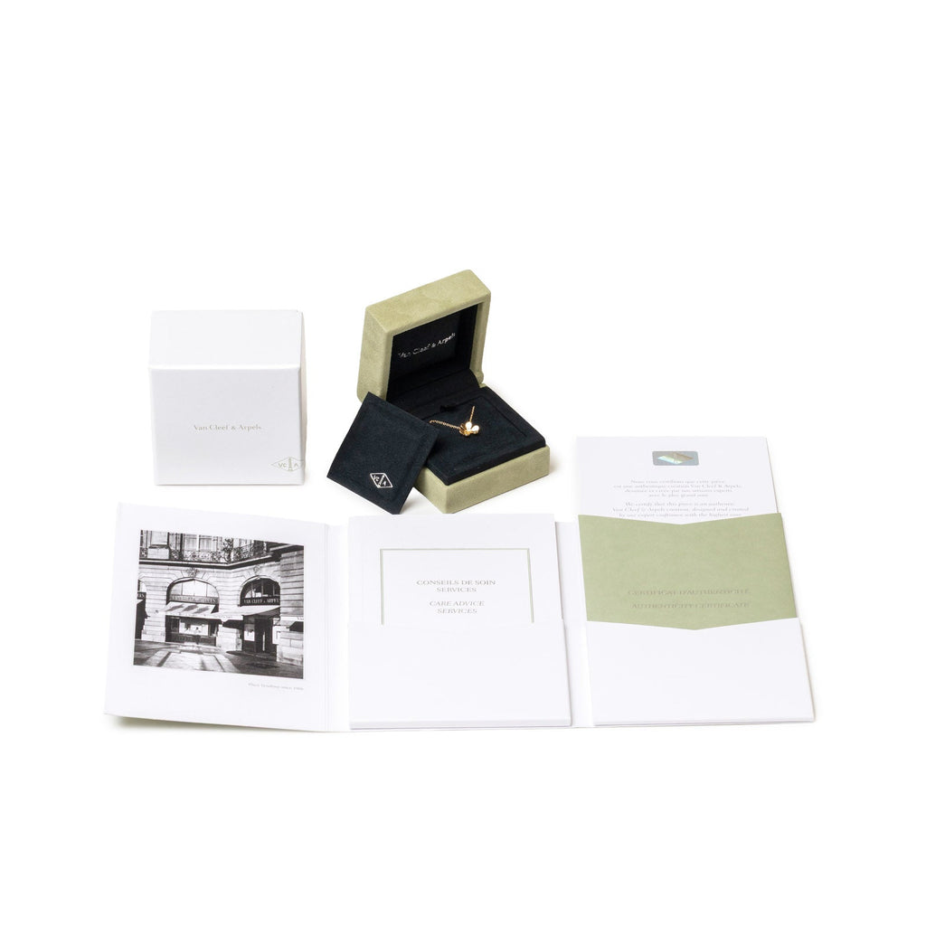 Van Cleef & Arpels Mini Model Frivole Pendant 18K Yellow Gold with Diamond