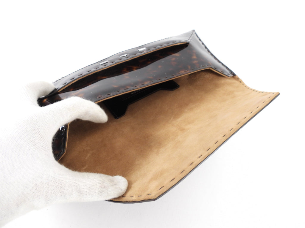 VBH Limited Edition Faux Tortoise and Gold Shimmer Clutch Bag