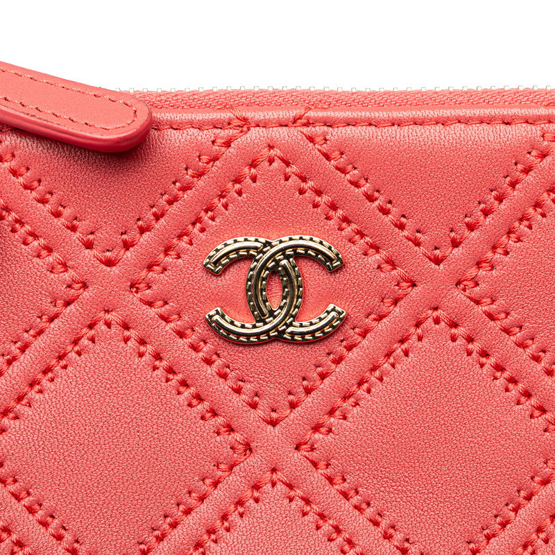 Chanel Matelassé Lambskin Pouch