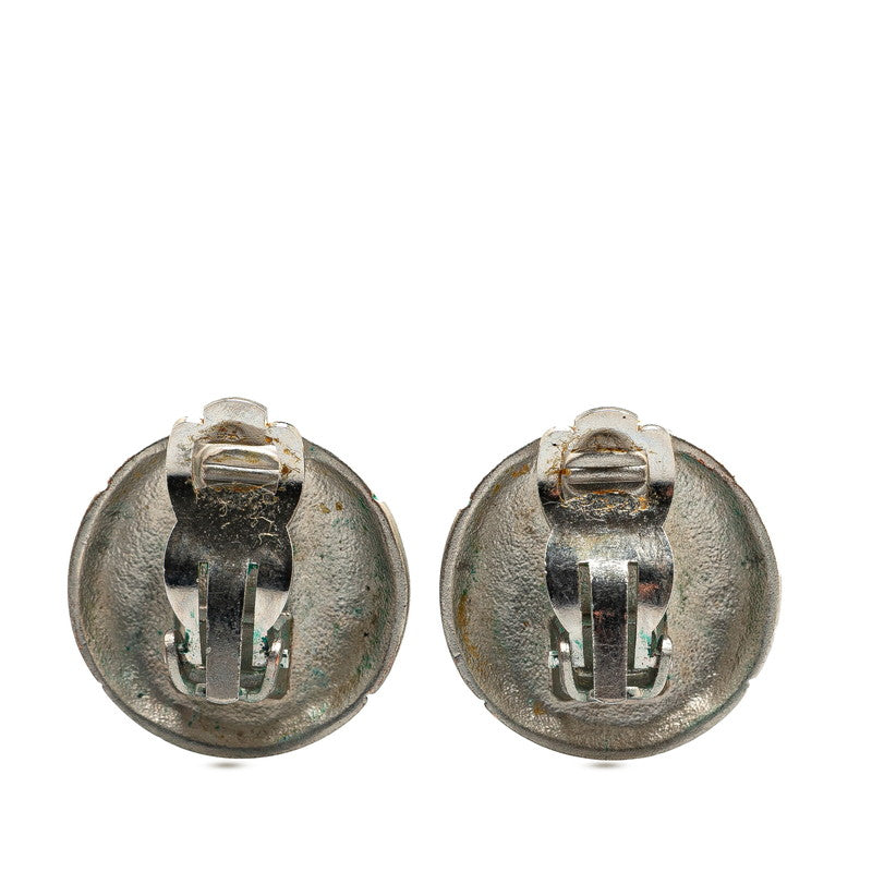 Chanel Metal Coco Mark Vintage Earrings 98P
