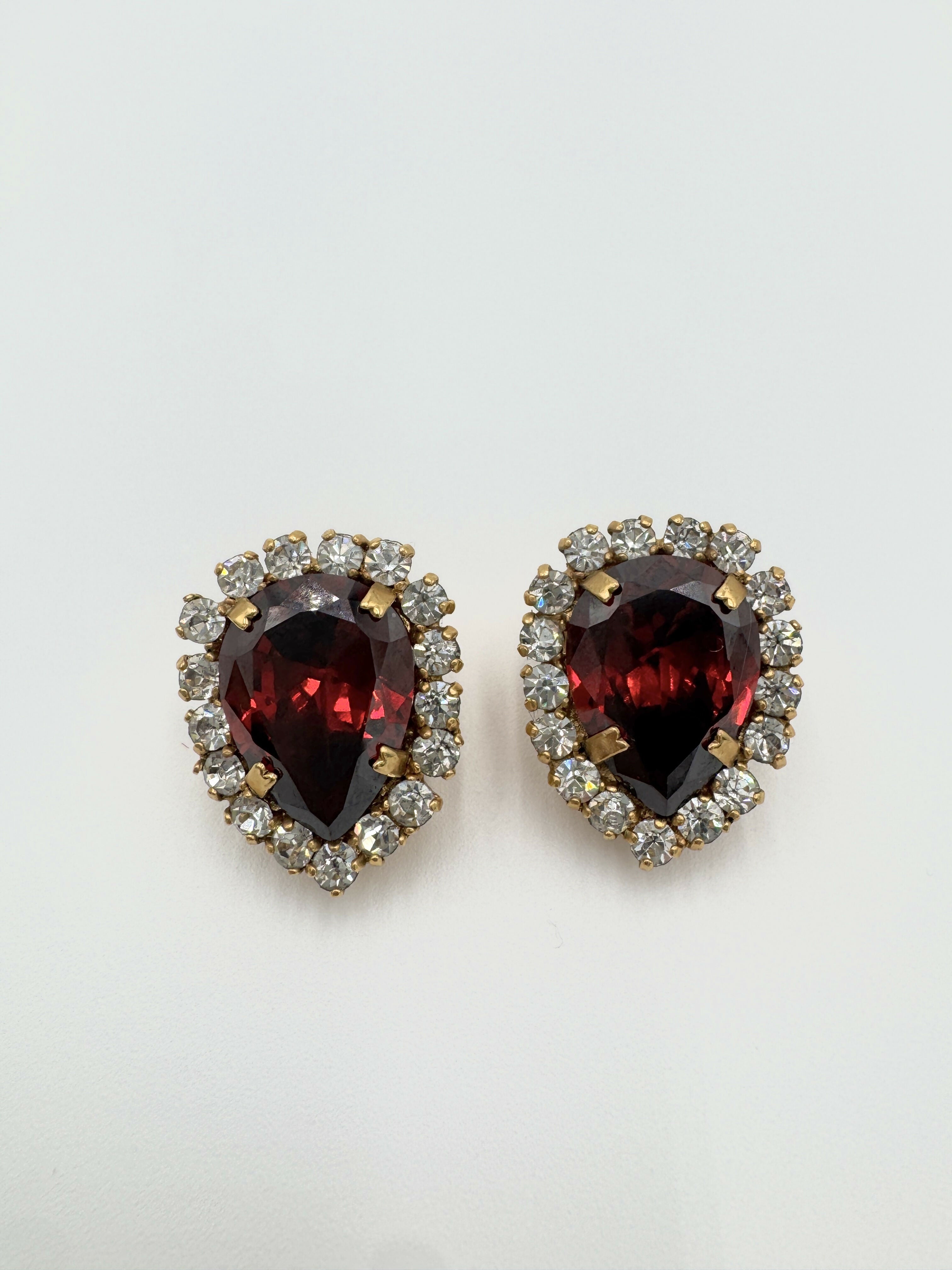 Chanel 1995 Vintage Barbie Earrings Ruby