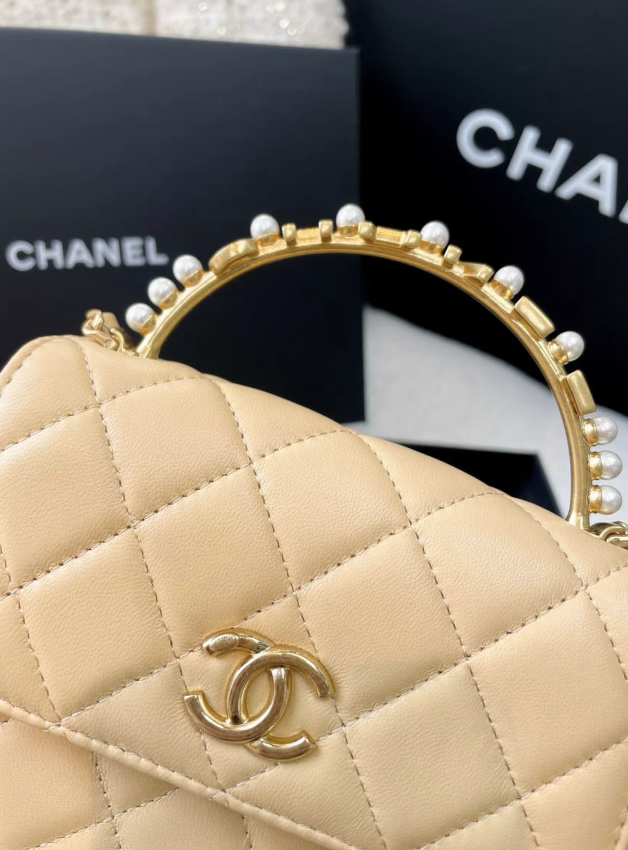 Chanel 23 pearl bag