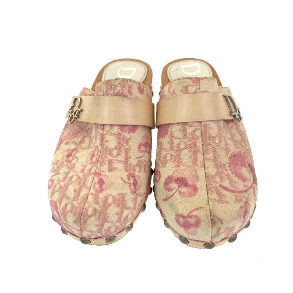 Dior Trotter Logogram Canvas/PVC Sandals 101967
