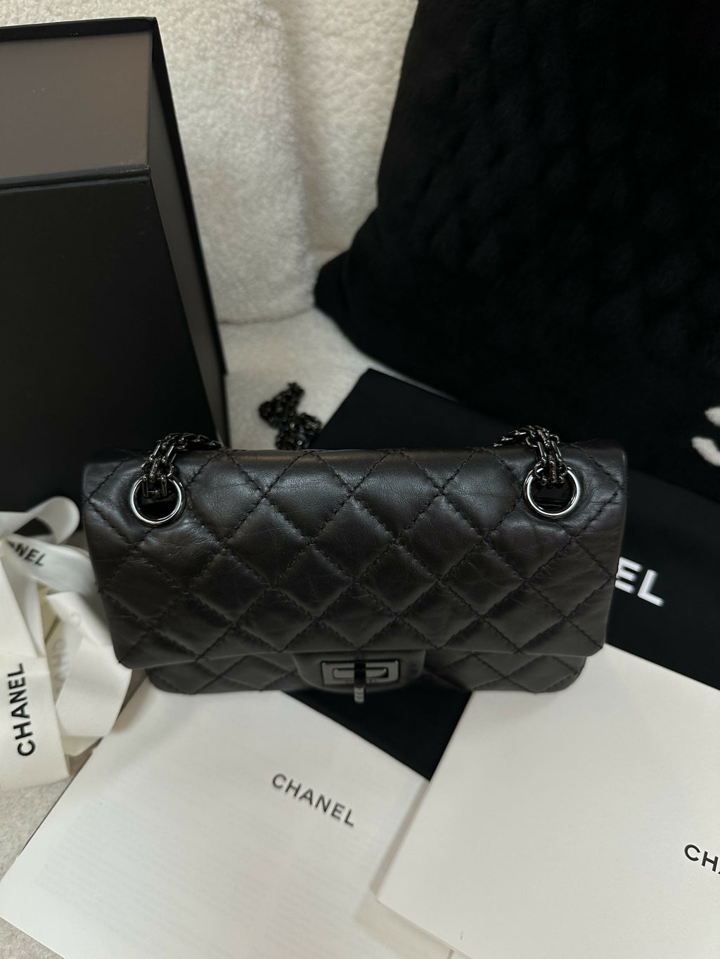 Chanel (21)2.55 Mini So Black Bag