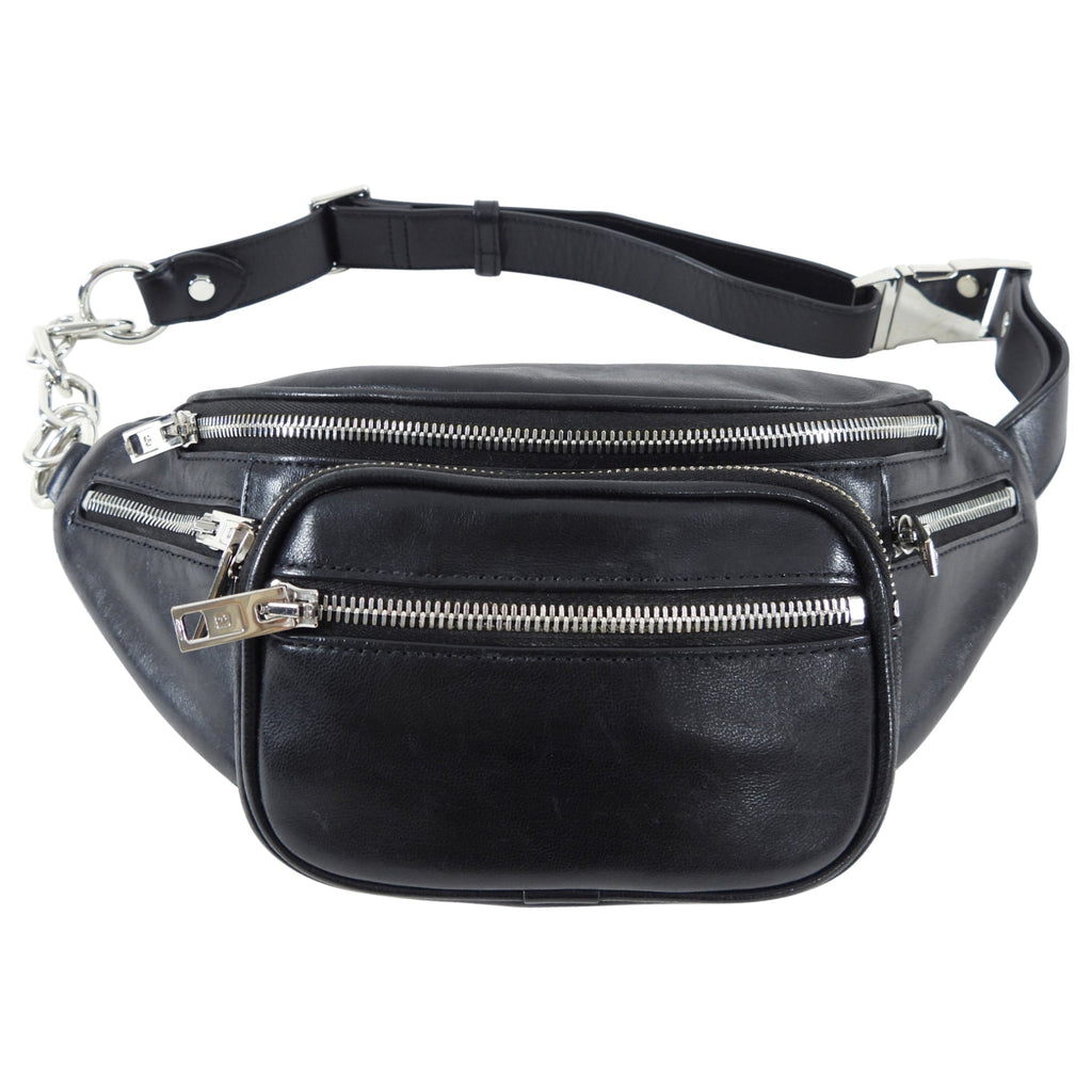Alexander Wang Black Leather Attica Belt Bag