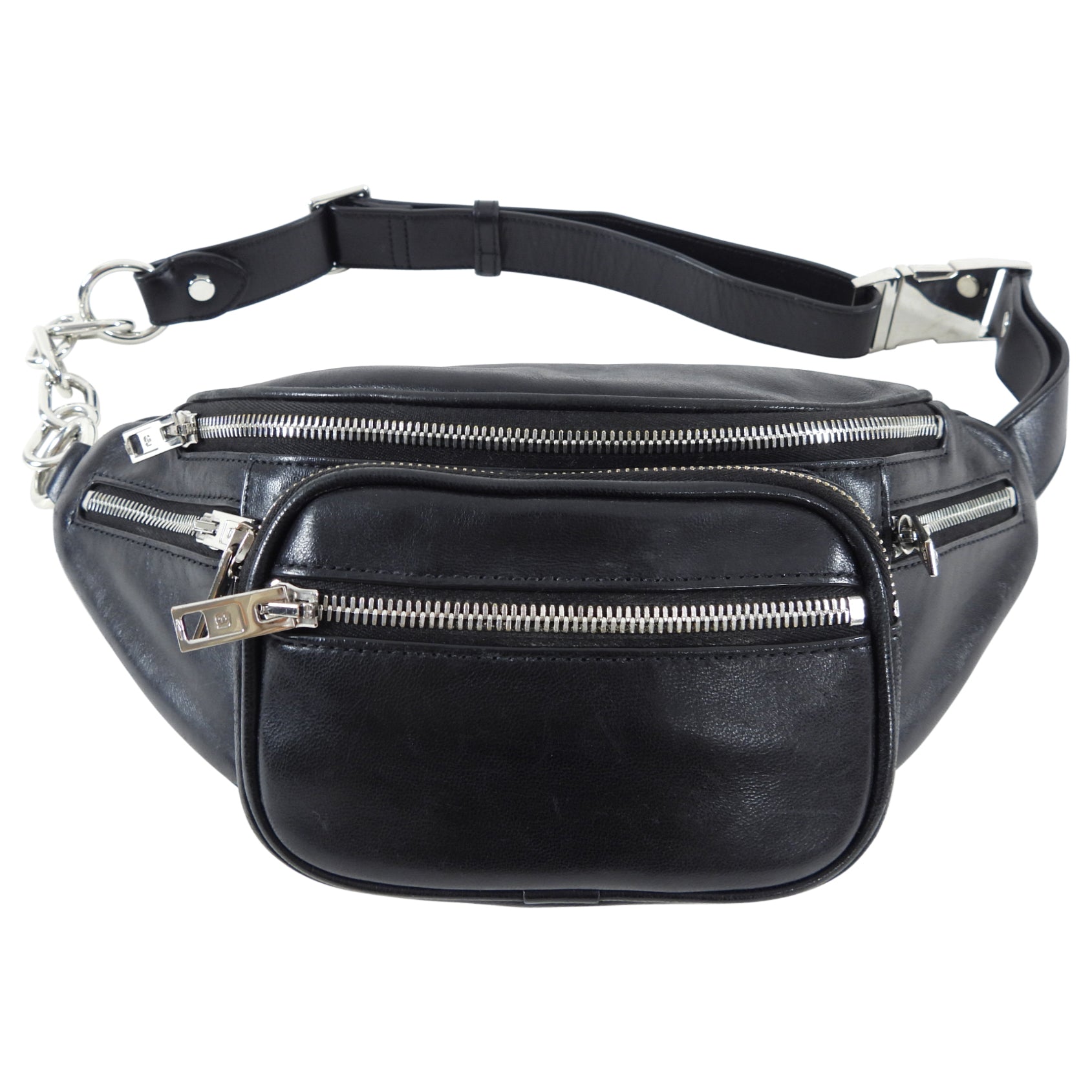 Alexander Wang Black Leather Attica Belt Bag