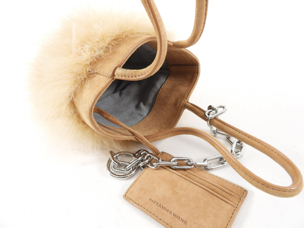 Alexander Wang Maribou Feather Roxy Bucket Bag