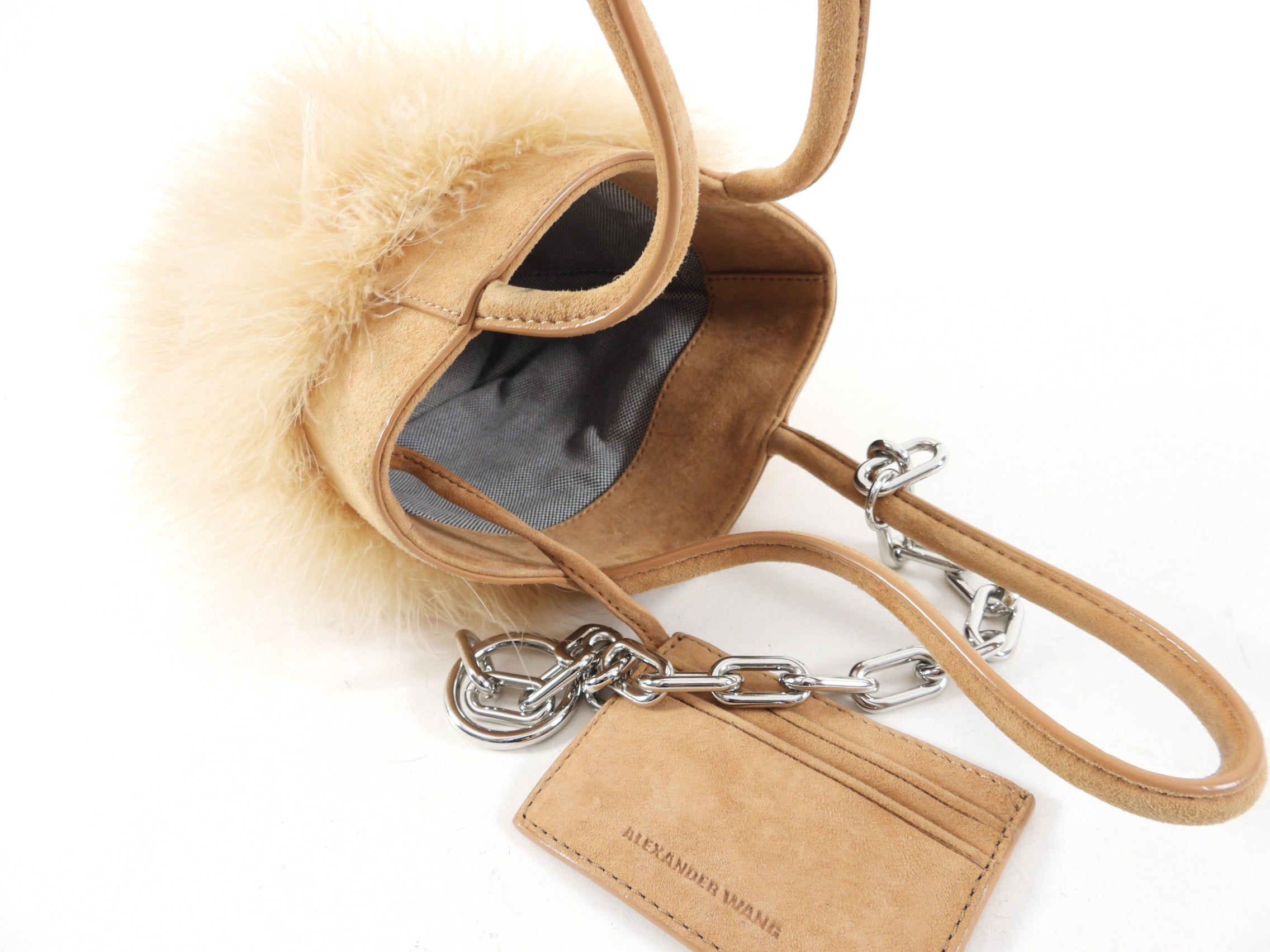 Alexander Wang Maribou Feather Roxy Bucket Bag